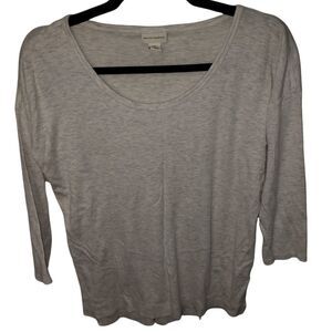 mercer & madison gray 3/4 sleeve tee shirts Xs